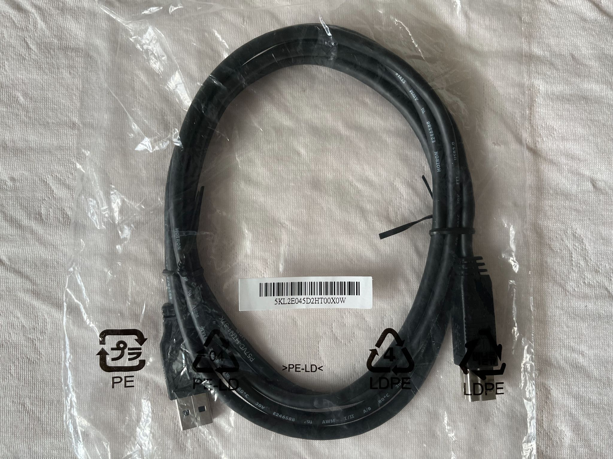 全新未拆 DELL 原廠 USB3.0 Type-A to Type-B 傳輸線
