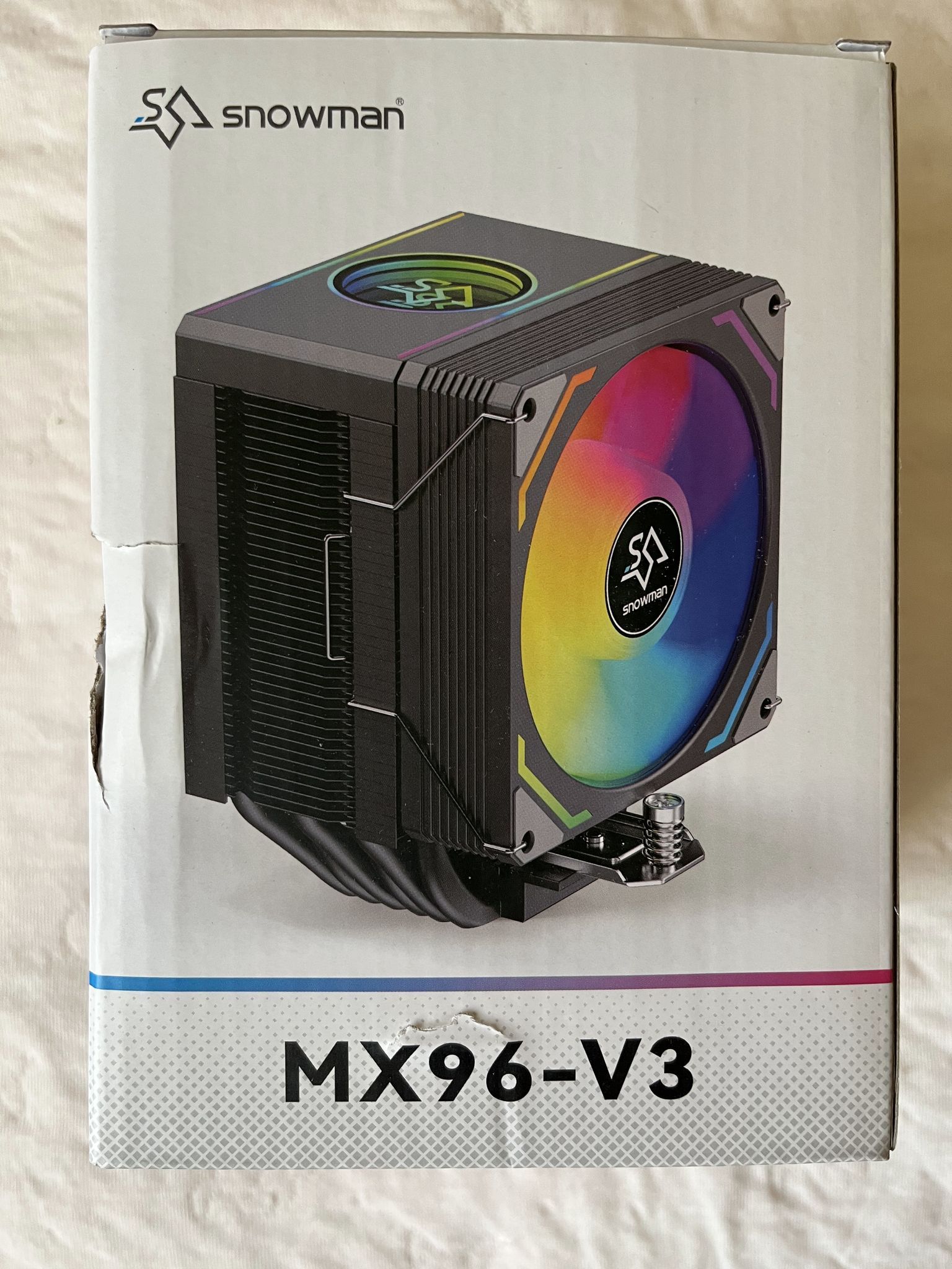 冰曼 snowman MX96-V3 6導管 白色 無光版 CPU散熱器