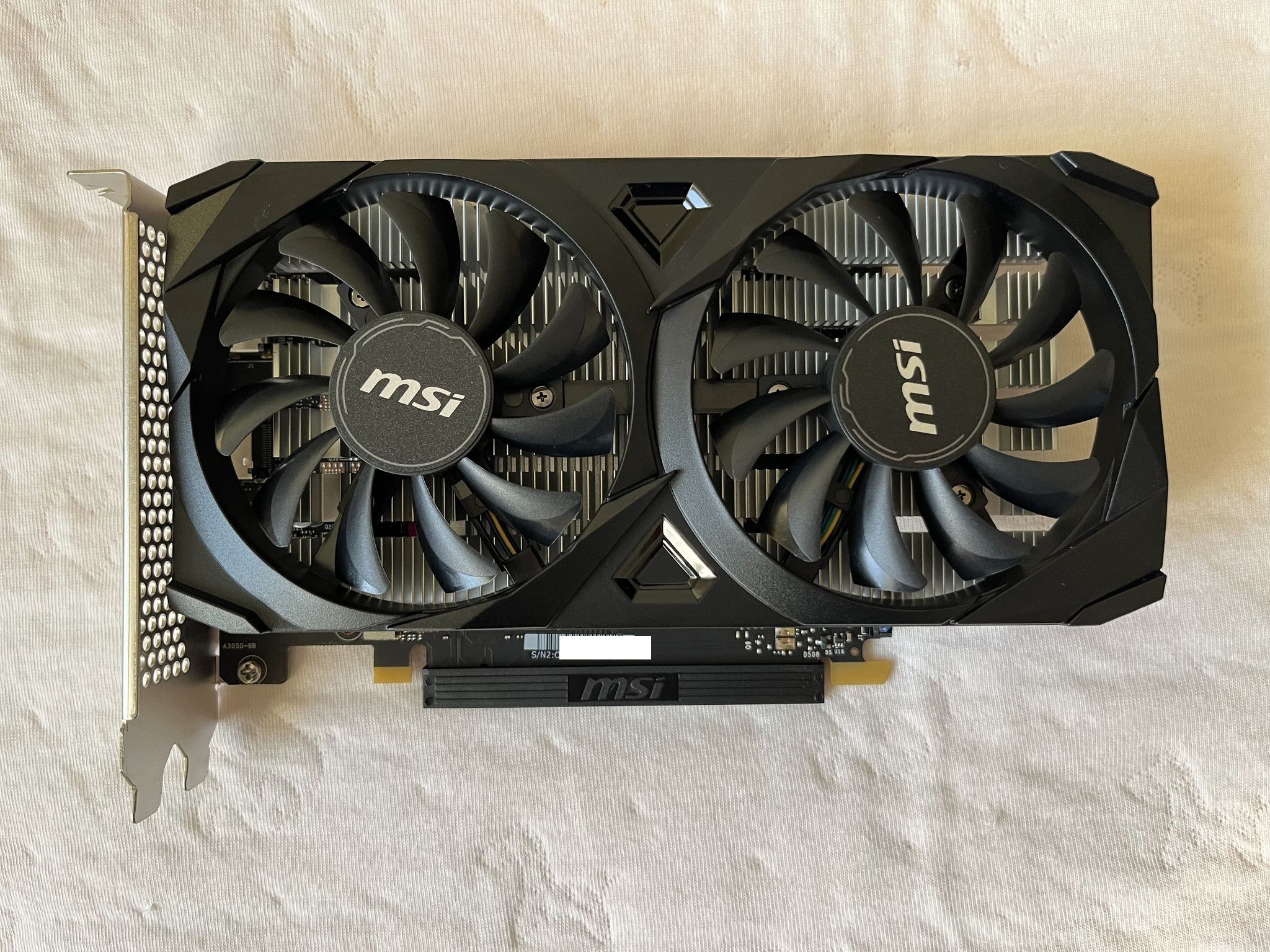 微星 MSI GeForce RTX 3050 VENTUS 2X E 6G OC