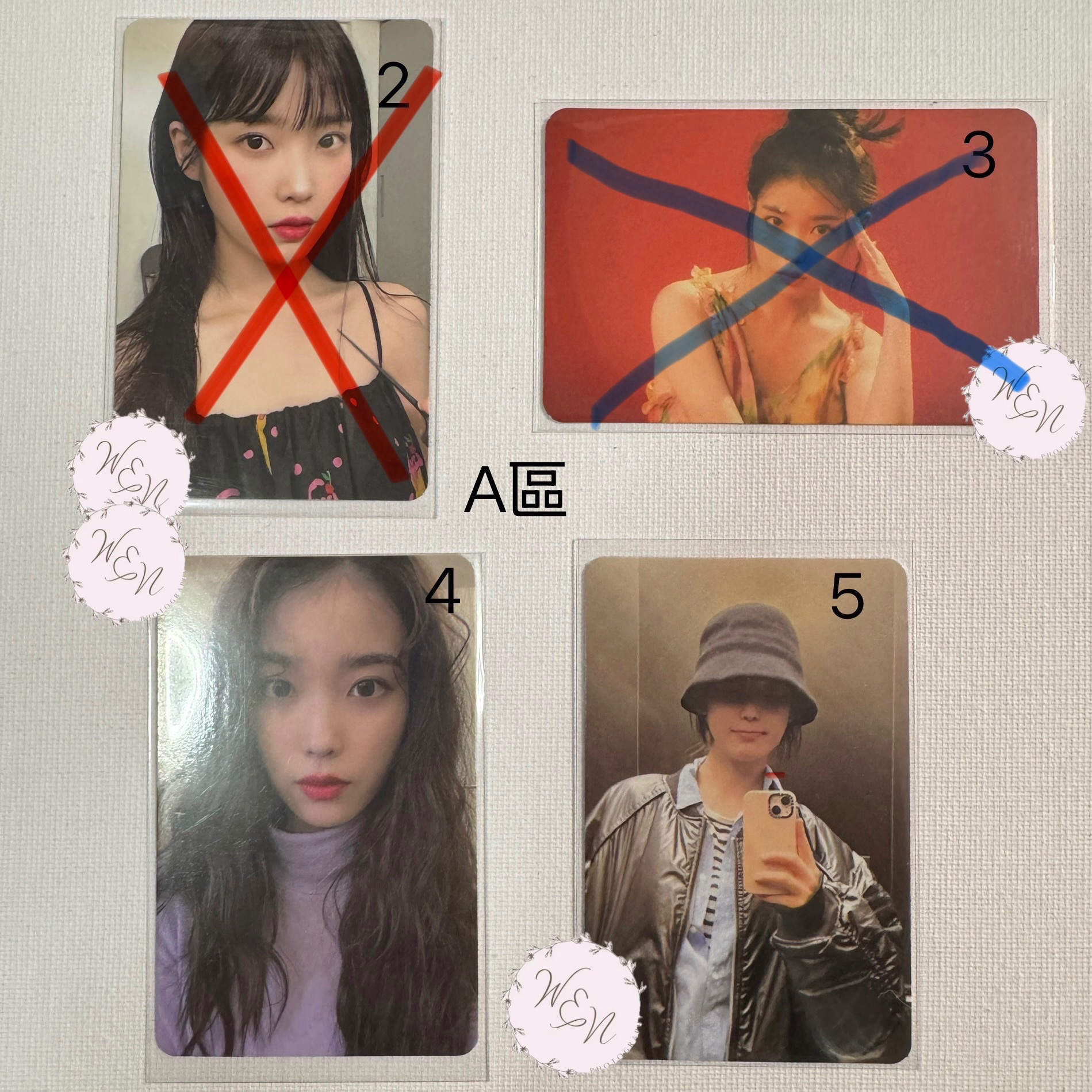 《小卡》IU小卡 四月未公開 會員禮小卡 A區