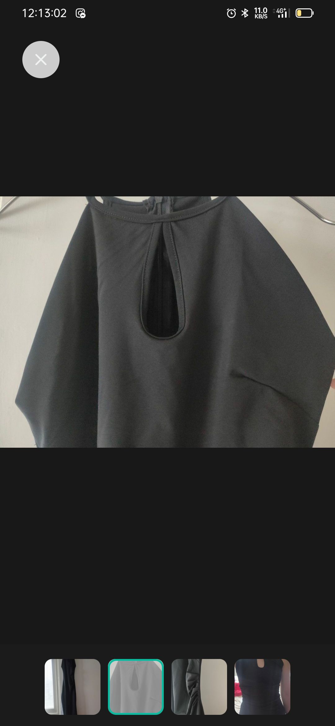 various.21 黑色挖肩長裙