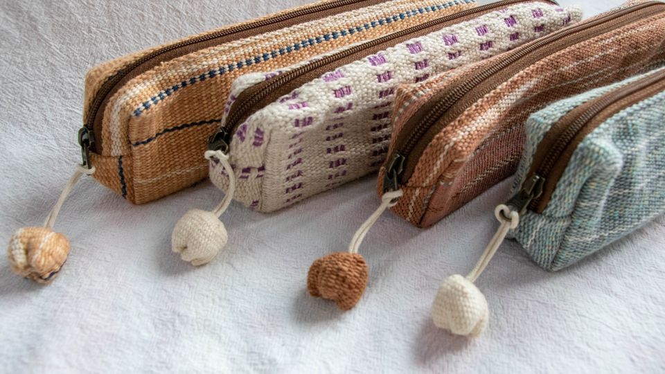 〔現貨在台〕泰國有機棉手織筆袋 天然染色純手工 泰緬邊境 日系鉛筆盒 泰國代購 泰國文青選品