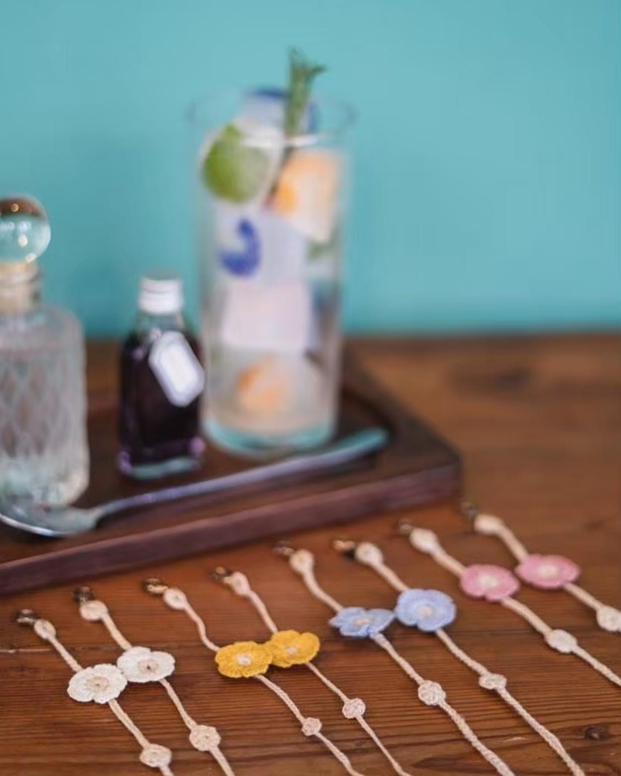 〔現貨在台〕泰國純手工編織小花眼鏡/口罩/耳機多用掛繩 ✿ 手鉤口罩鏈眼鏡繩 日系質感選物 泰國代購 泰國文青選物