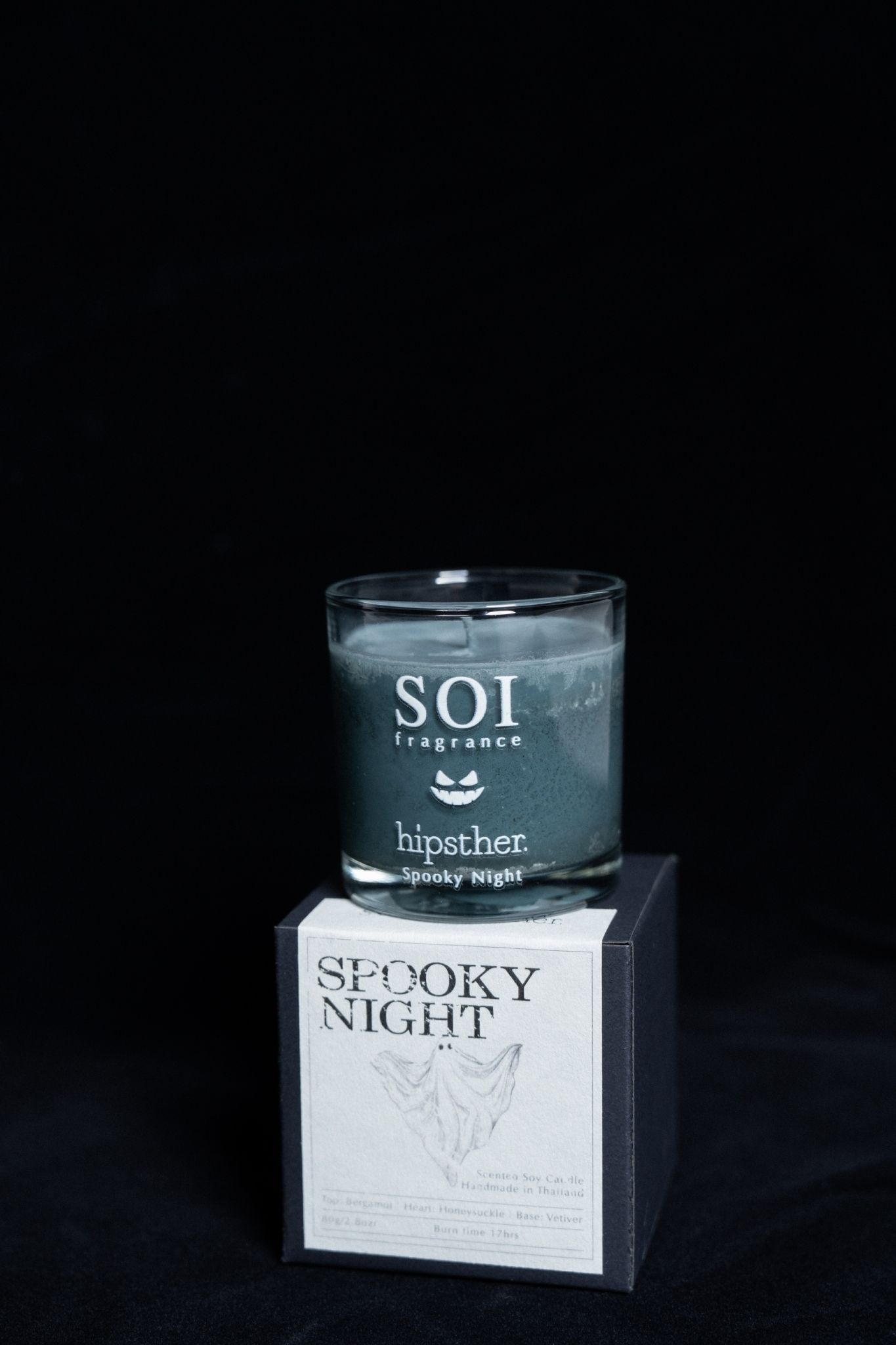 〔限量販售|聯名限定香味〕SOI x hipsther. 冬日限定香味黑蠟燭|大豆蠟蠟燭80g 職人溫度手作