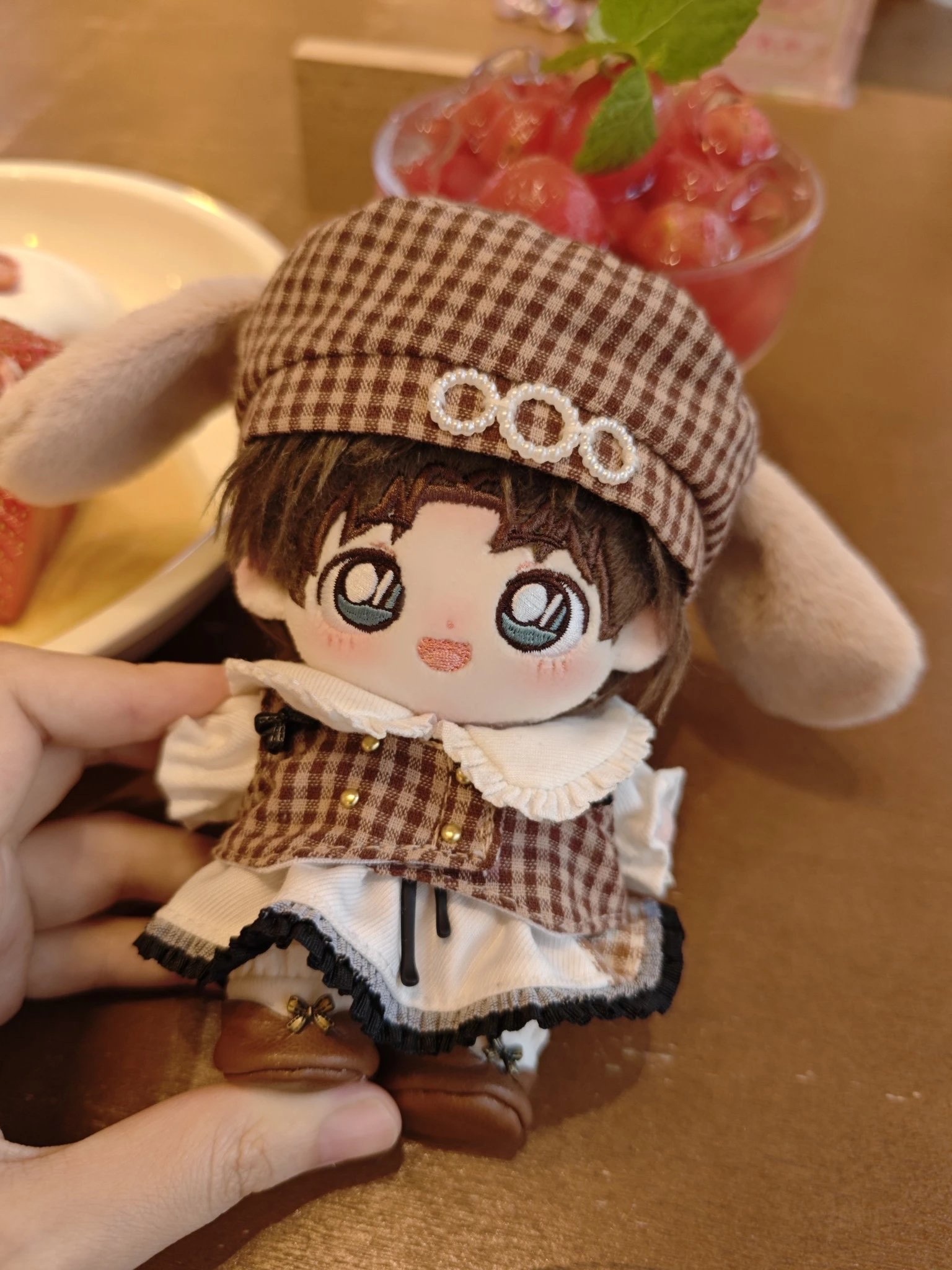 10cm 格紋小狗