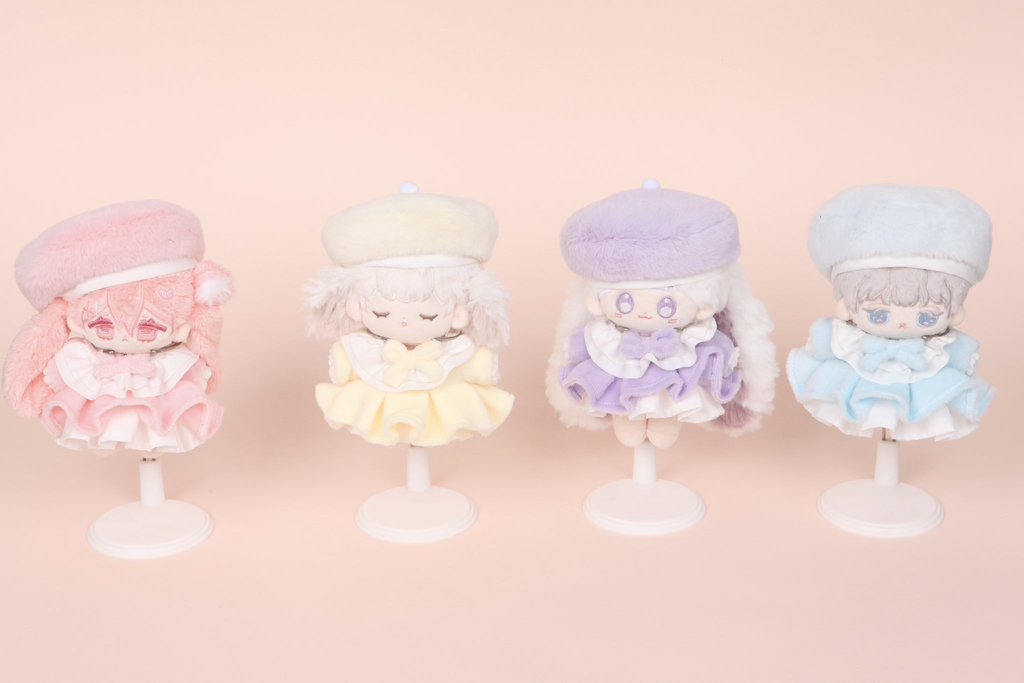 10cm 冬日微風 有小兔別針