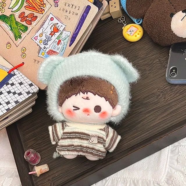 10cm 梅子奶凍狗 薄巧熊+寶寶褲
