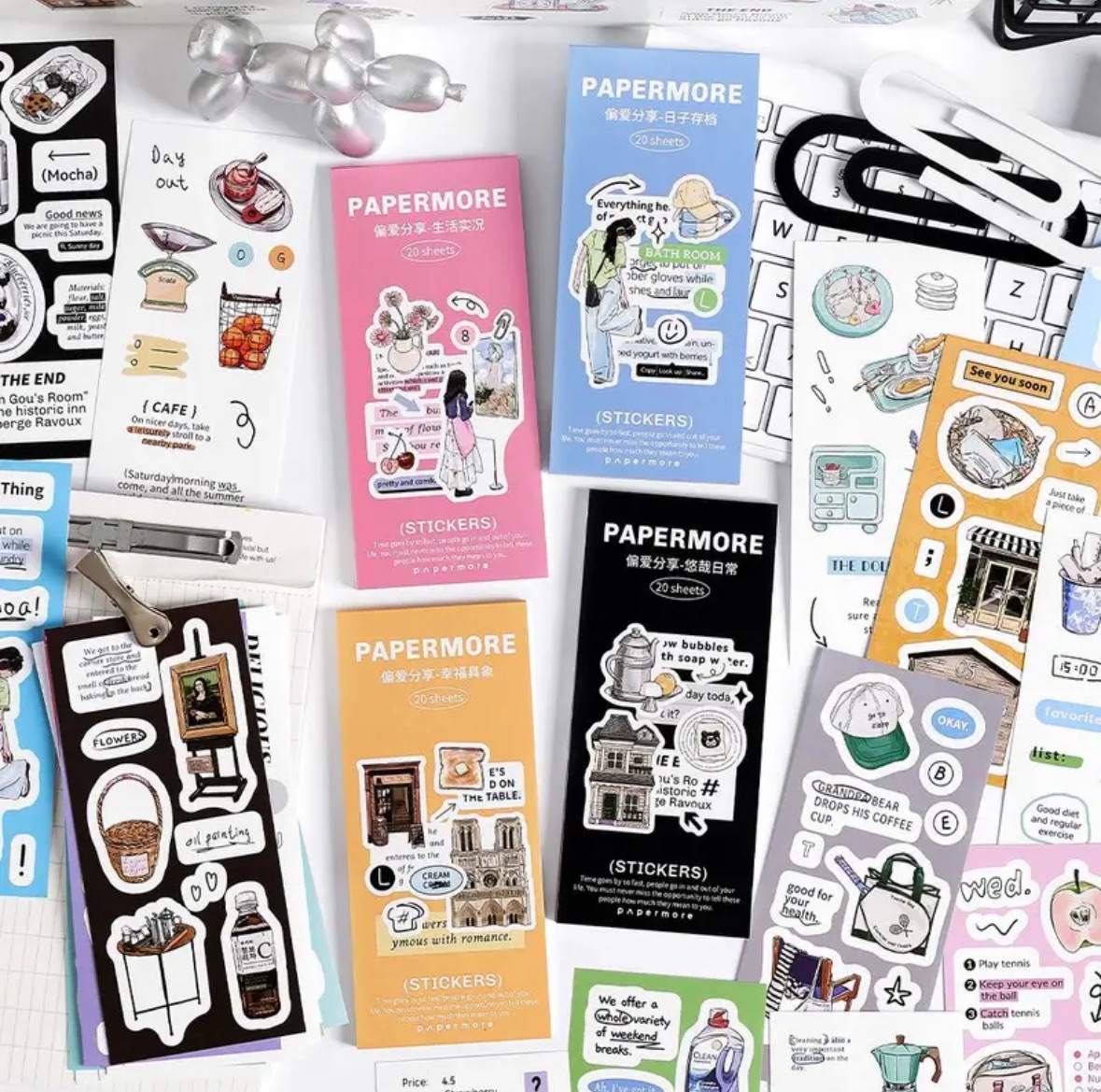 ins手帳模切貼紙本 切模貼紙