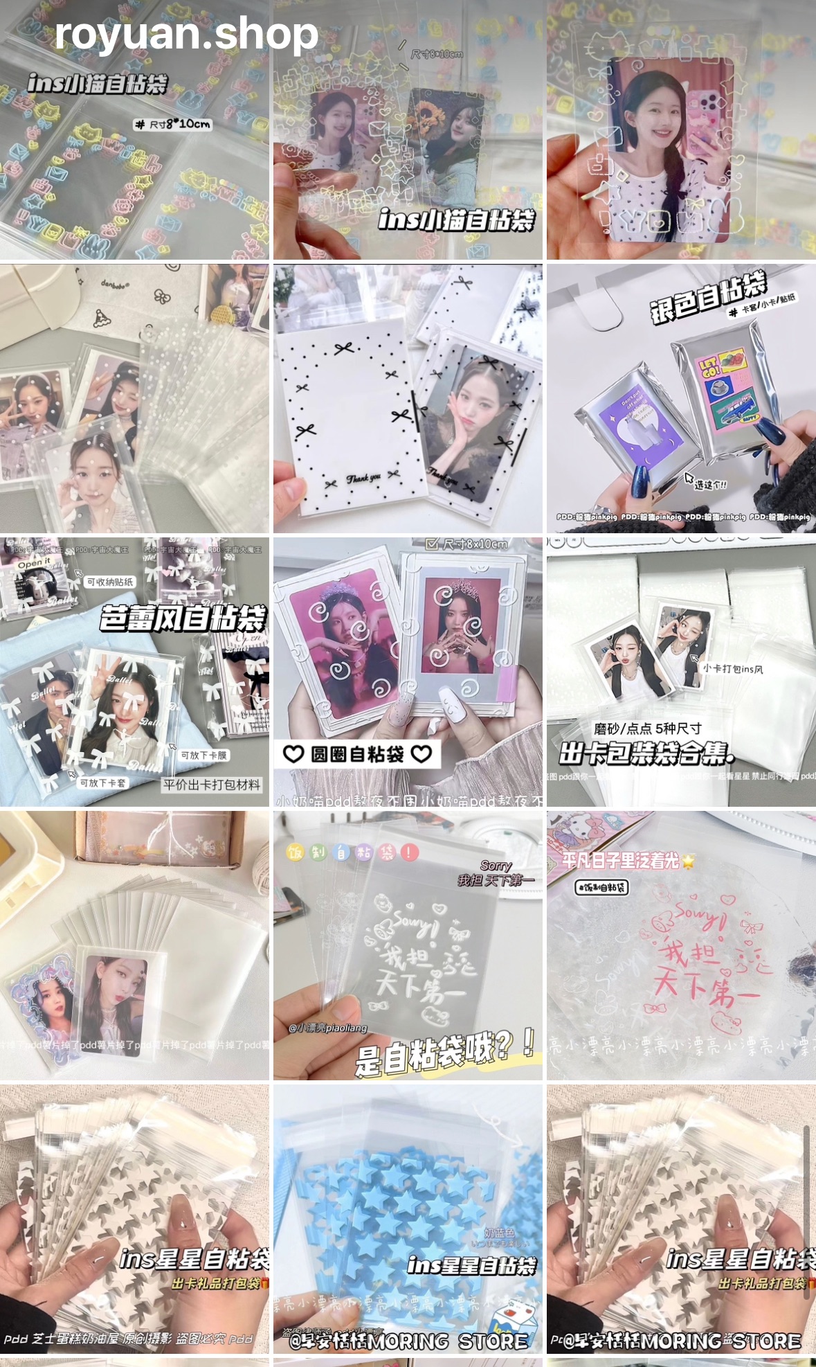 8*13 自黏袋（放得下硬卡套）