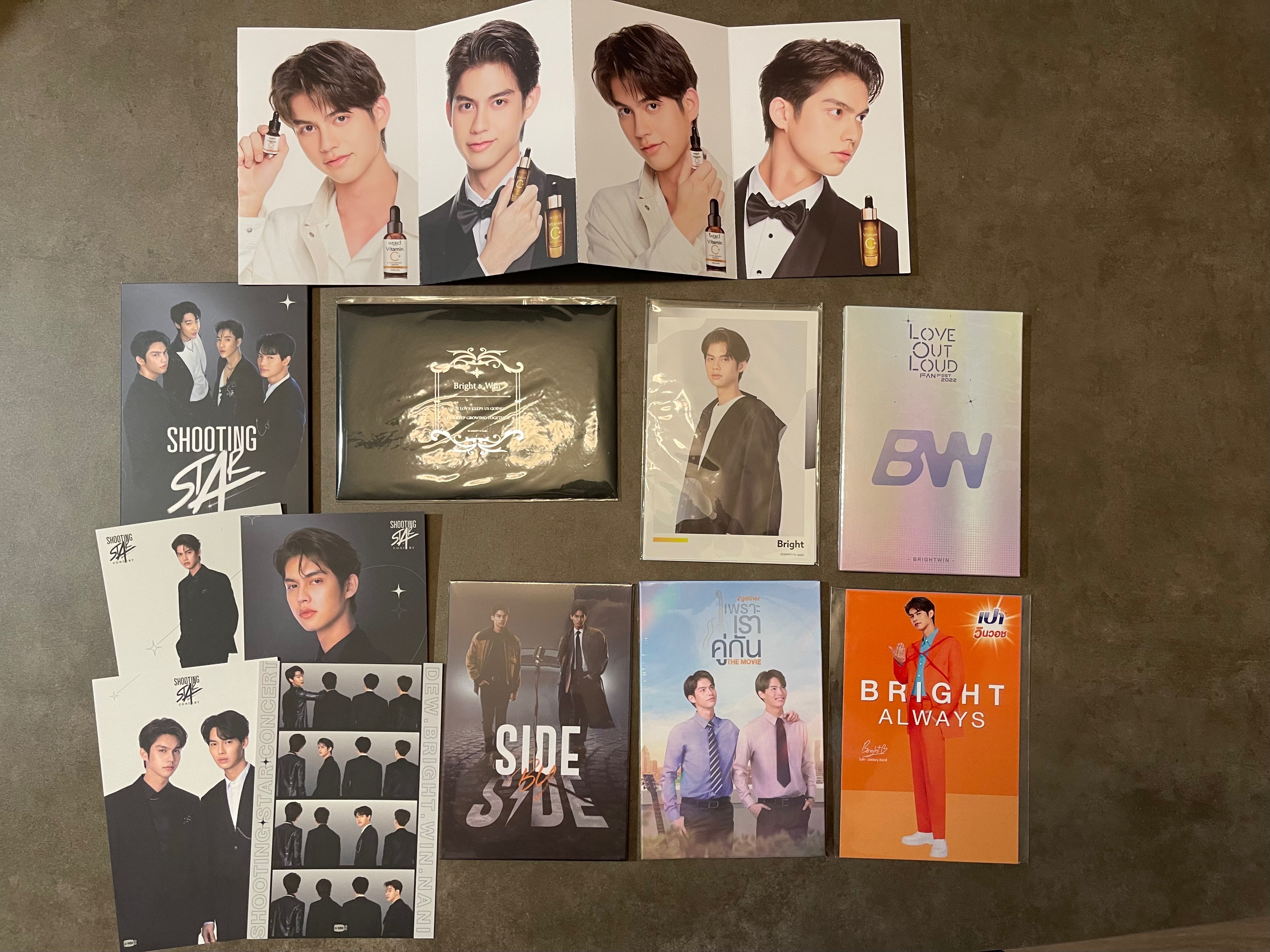 Bright Win各式絕版明信片、代言明信片