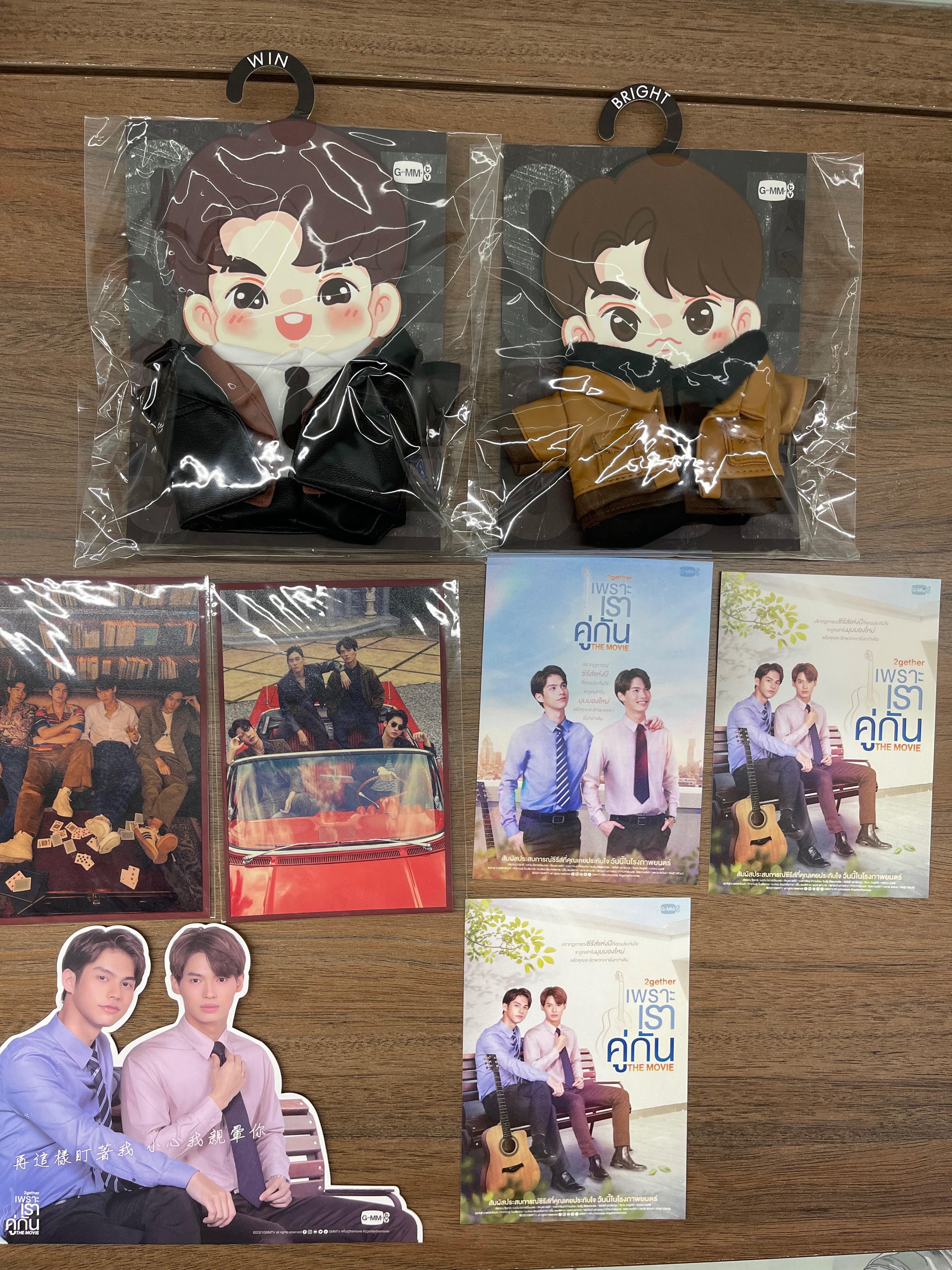 Bright Win 2gether台灣場限定明信片. 立紙牌.SBS娃依