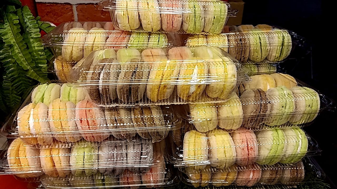 馬卡龍點心每盒10顆可放ㄧ星期