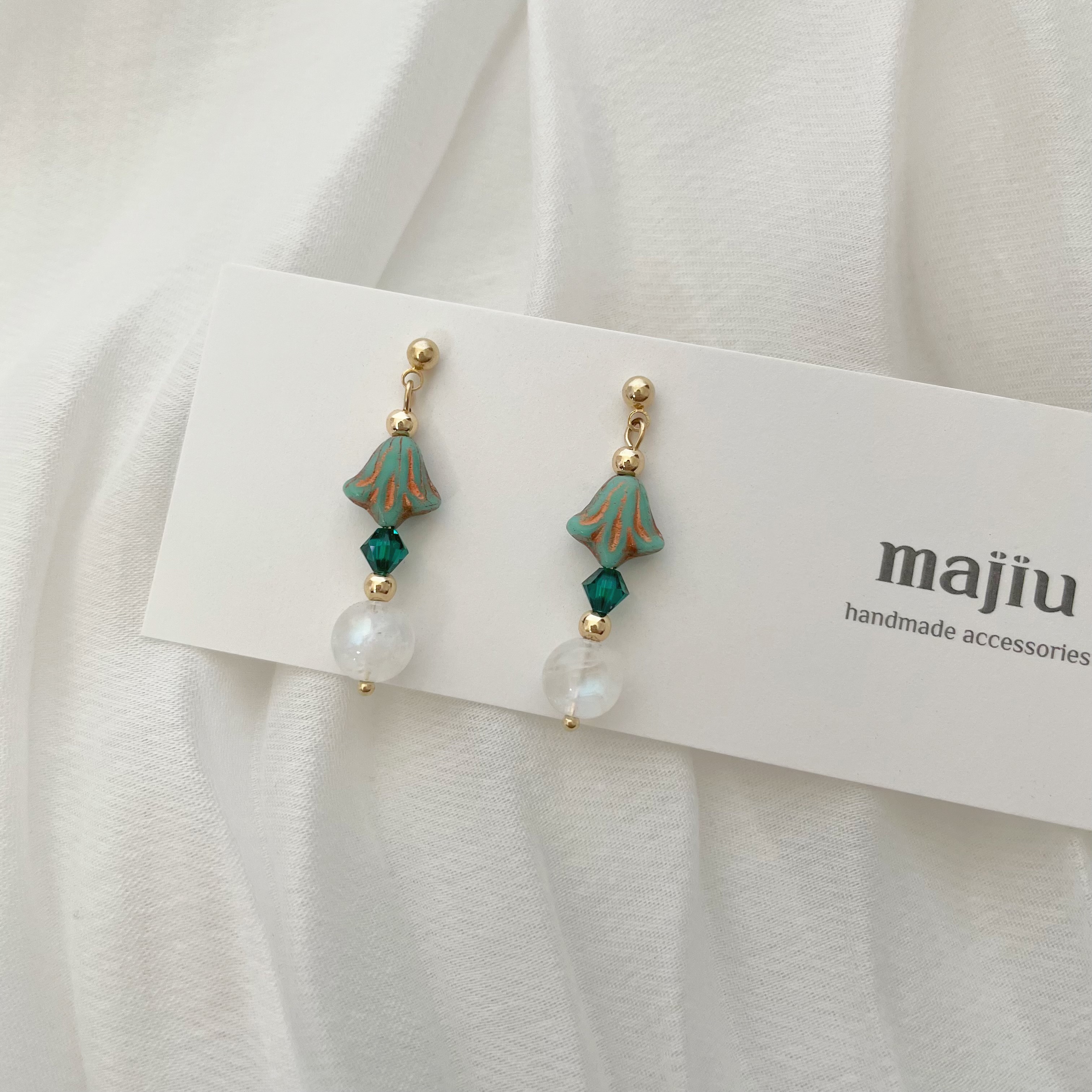 【現貨】水晶設計款耳環-改耳夾或銀針請在備註告知或IG私訊