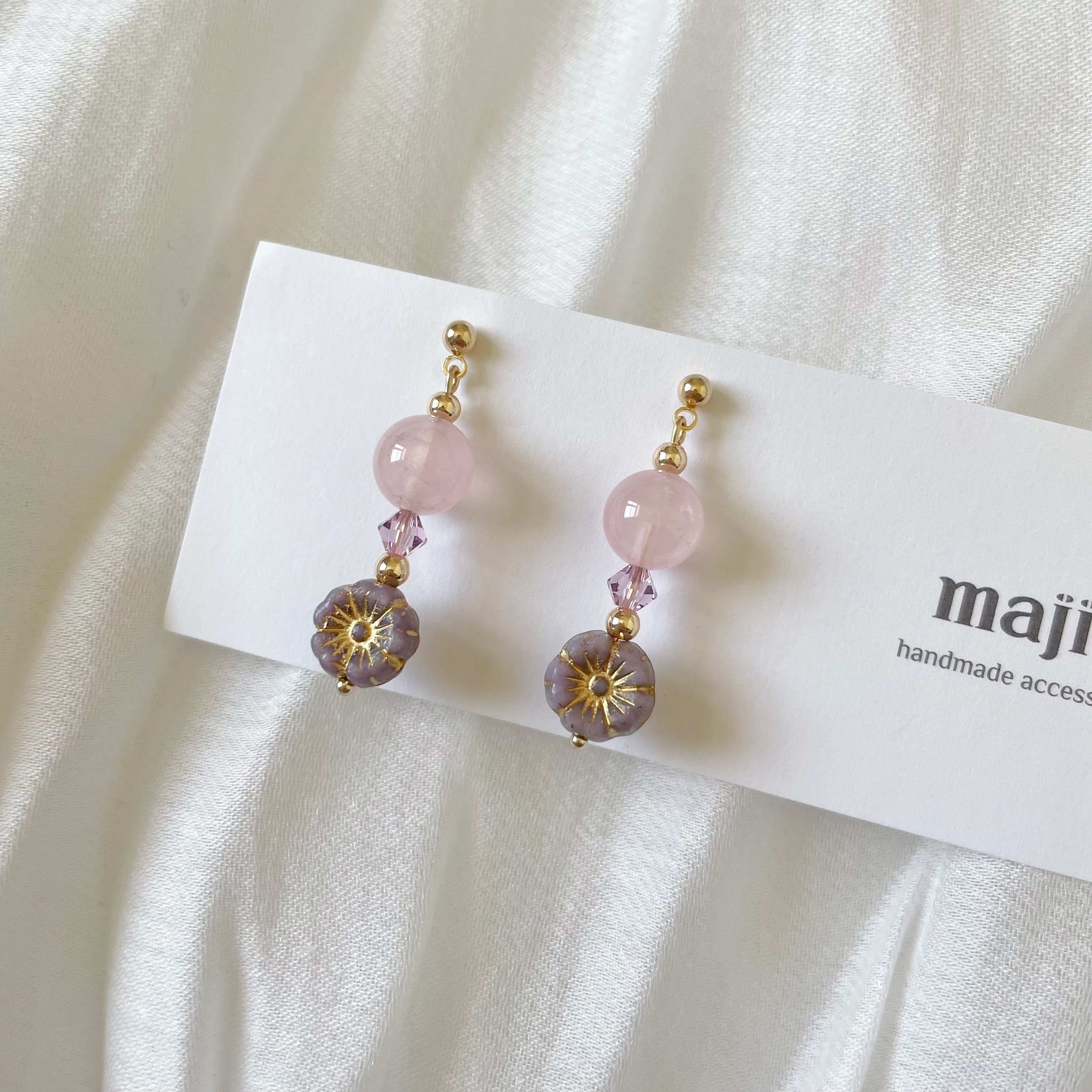 【現貨】水晶設計款耳環-改耳夾或銀針請在備註告知或IG私訊