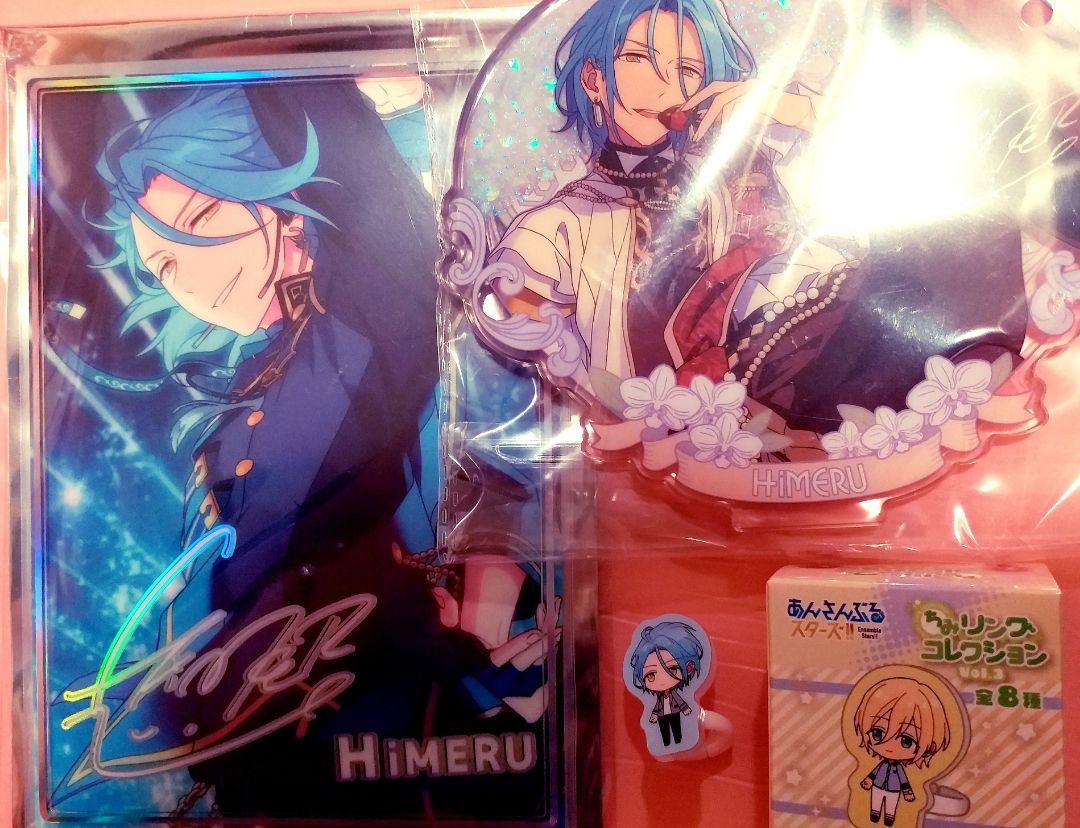 HiMERUset【2】 ■花之契約流沙立牌＋可立虹光相卡＋拍照壓克力戒指