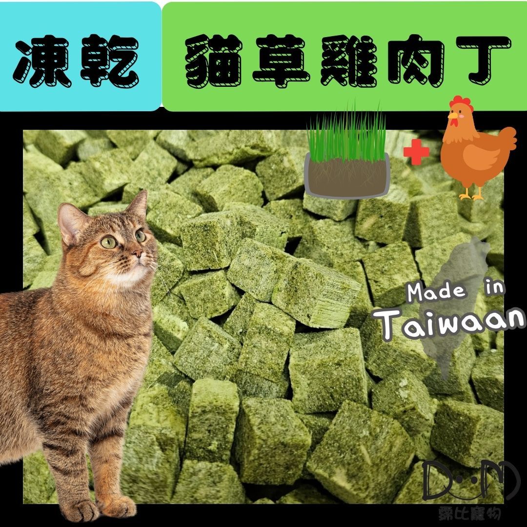 凍乾貓草雞肉丁