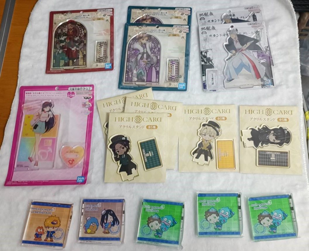 20231101日本大阪帶回_徽章/立牌/磚/筆（地獄樂/魂系列//第五人//藍色監獄/麥塊/至高之牌）