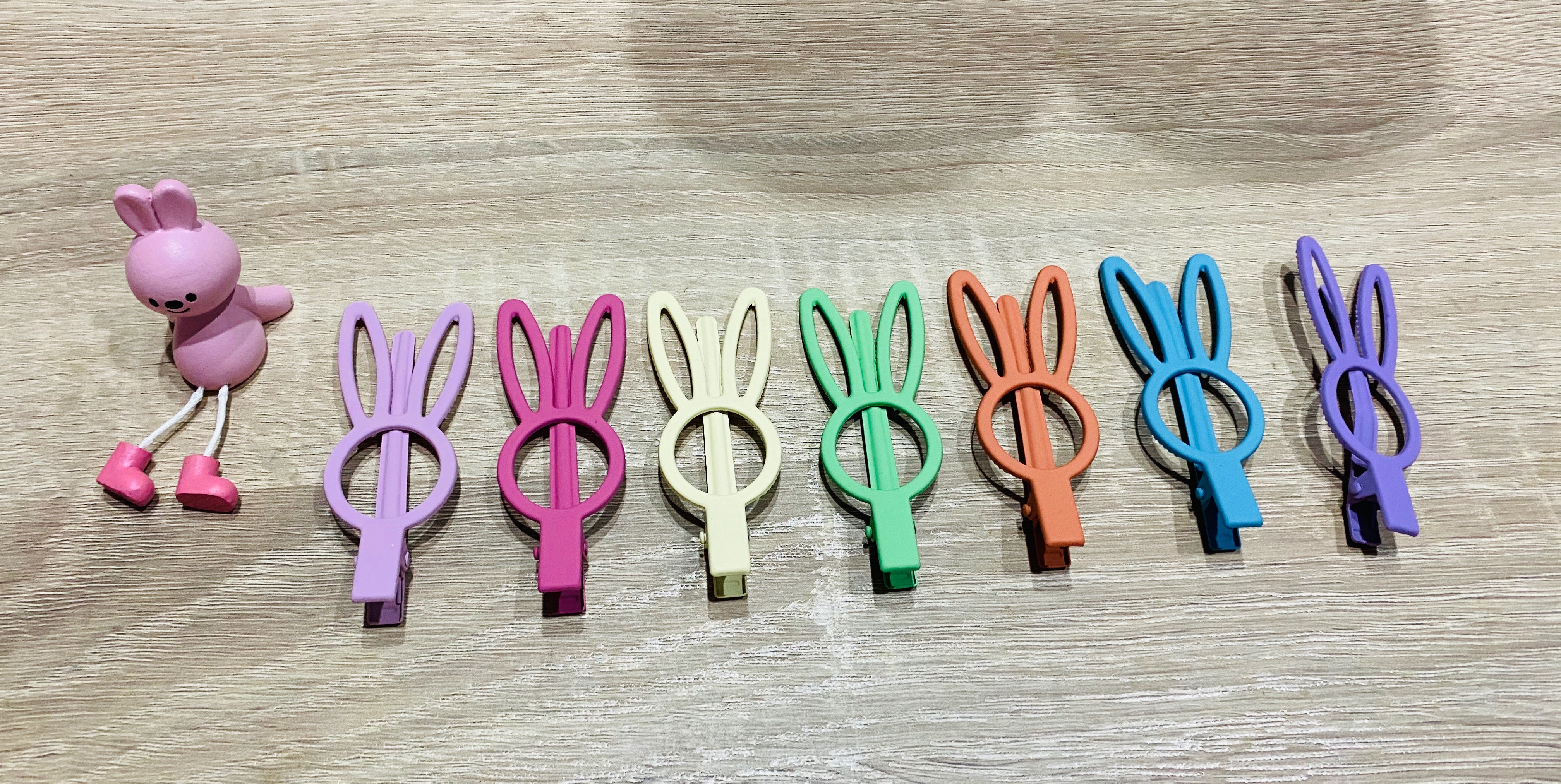 義賣 兔兔造型髮夾7色