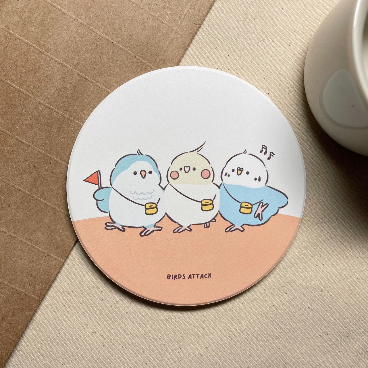 一起去郊遊 鶯歌陶瓷杯墊