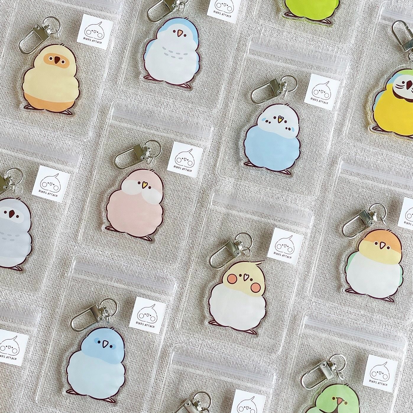 集合拉！小鳥們壓克力吊飾（共30款）