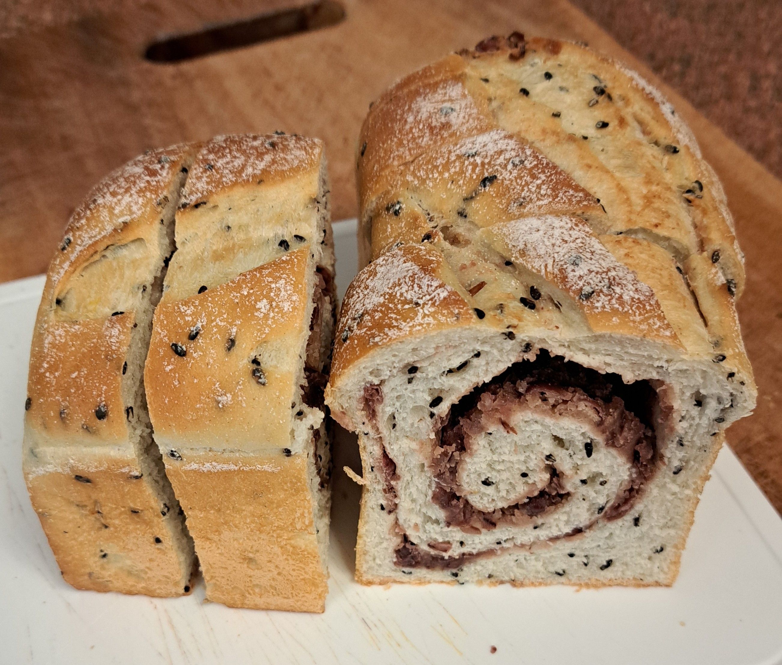 【阿段烘焙】紅豆芝麻小吐司  【吐司系列】