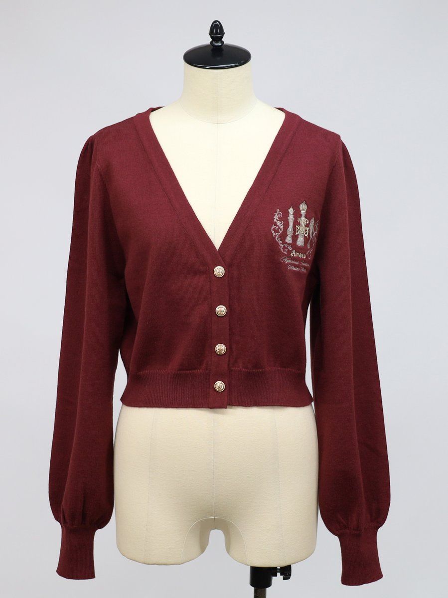 【Amavel】Royal CheckMate V領針織衫