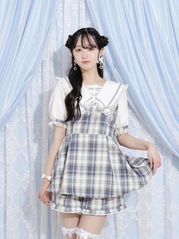 【NOEMIE】-大耳狗背後綁帶附耳朵連身套裝