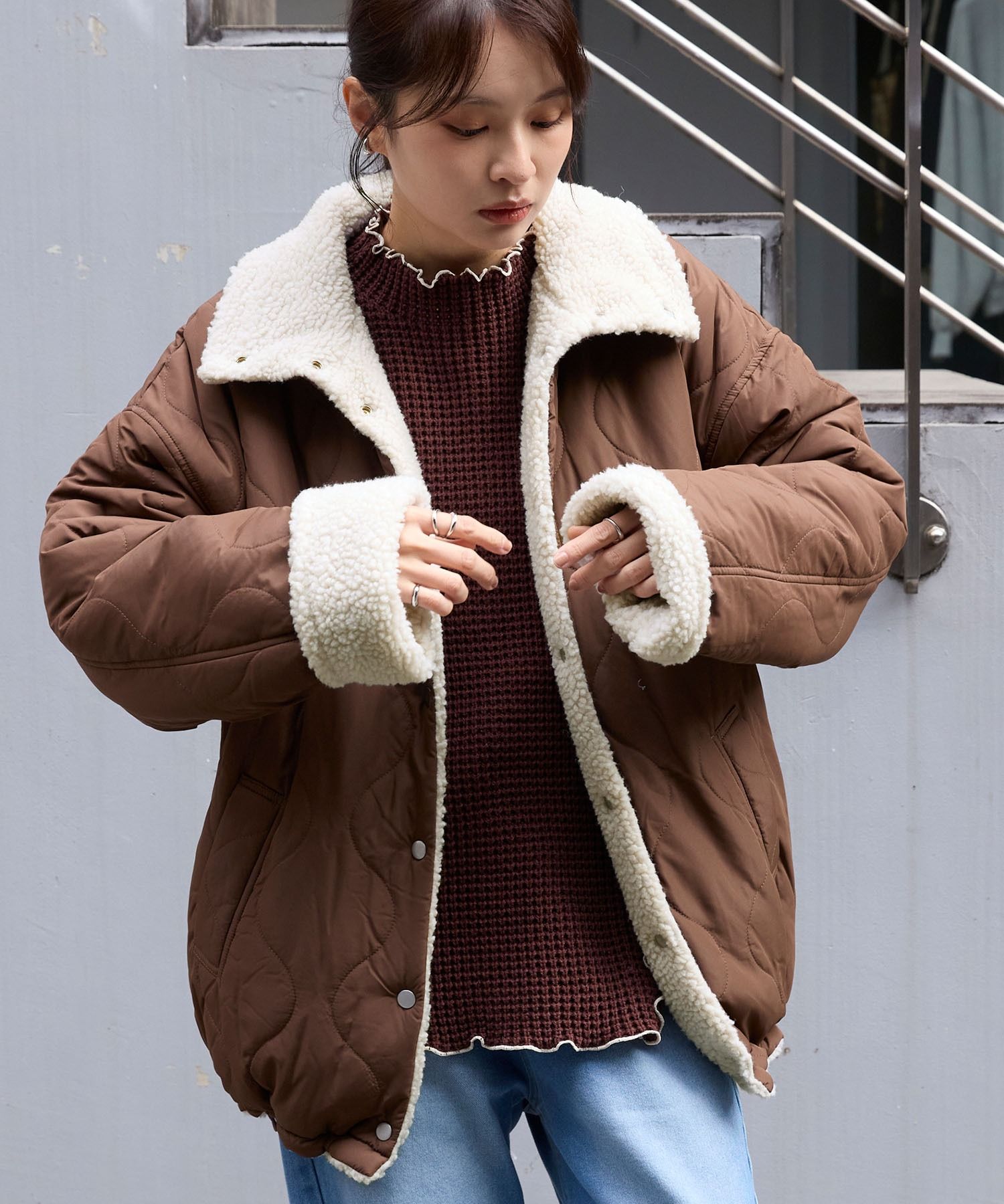 MONO-MART 2WAY絎縫羽絨服