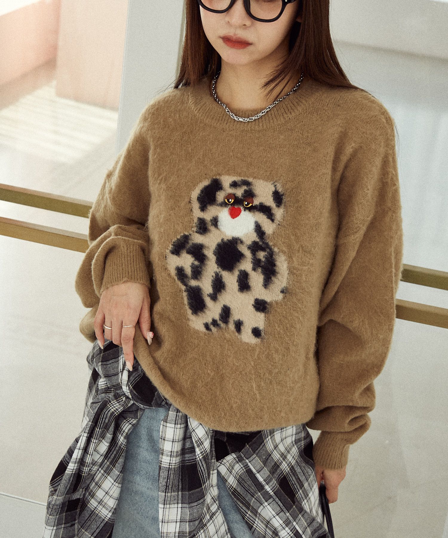 PUBLUX  mojojojo毛茸茸針織上衣