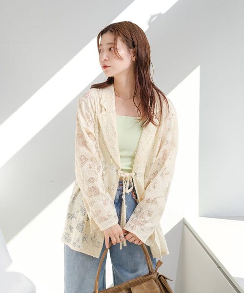 Kastane 絎縫蕾絲外套