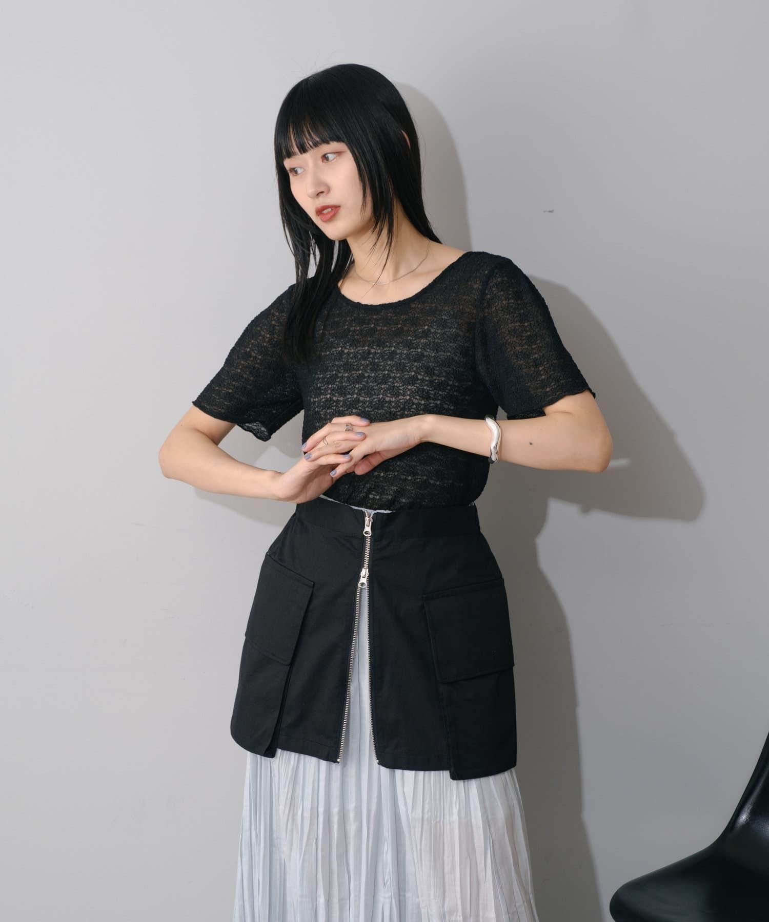 Kastane 斜紋裹身腰帶