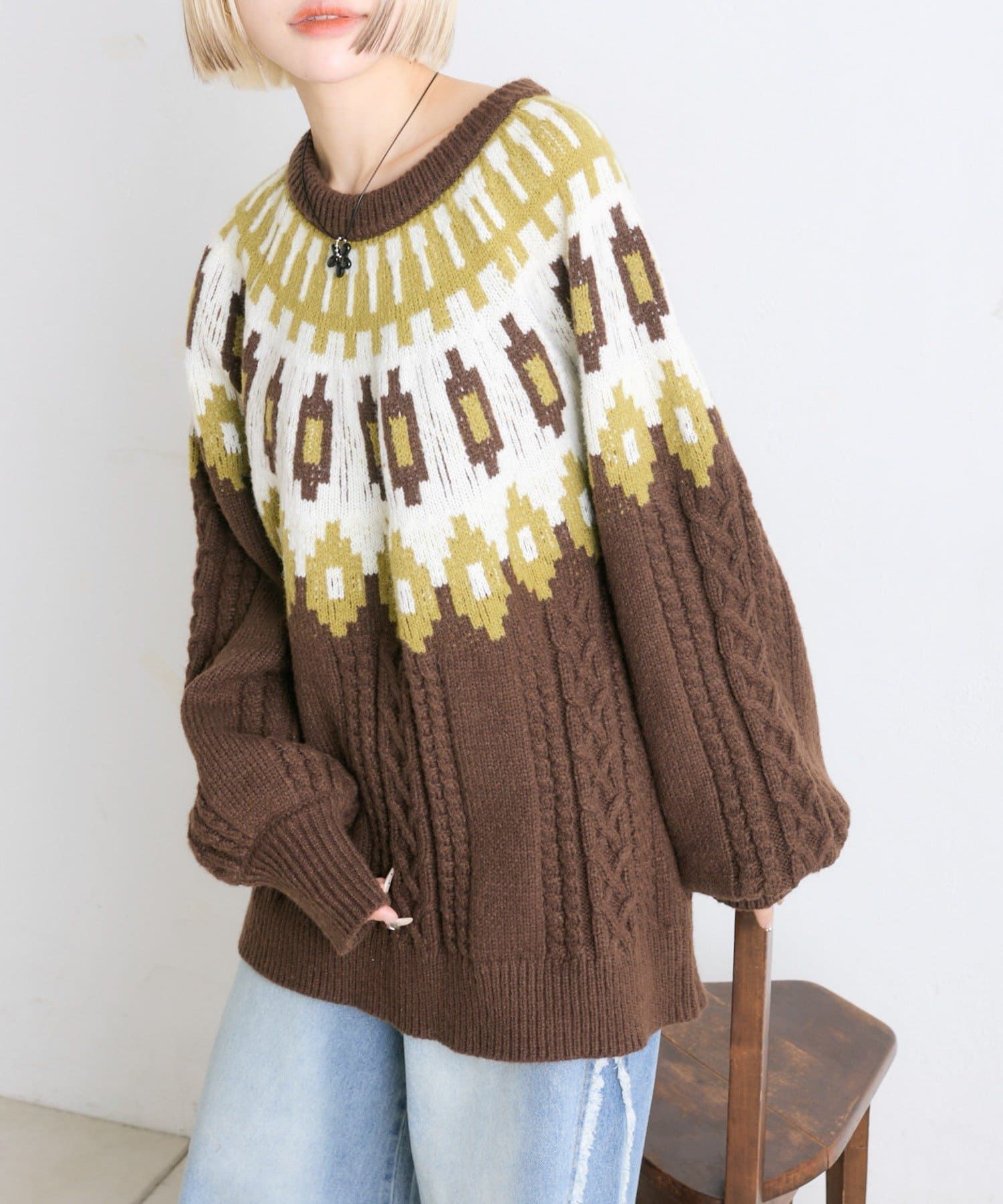 w closet  北歐風針織衫