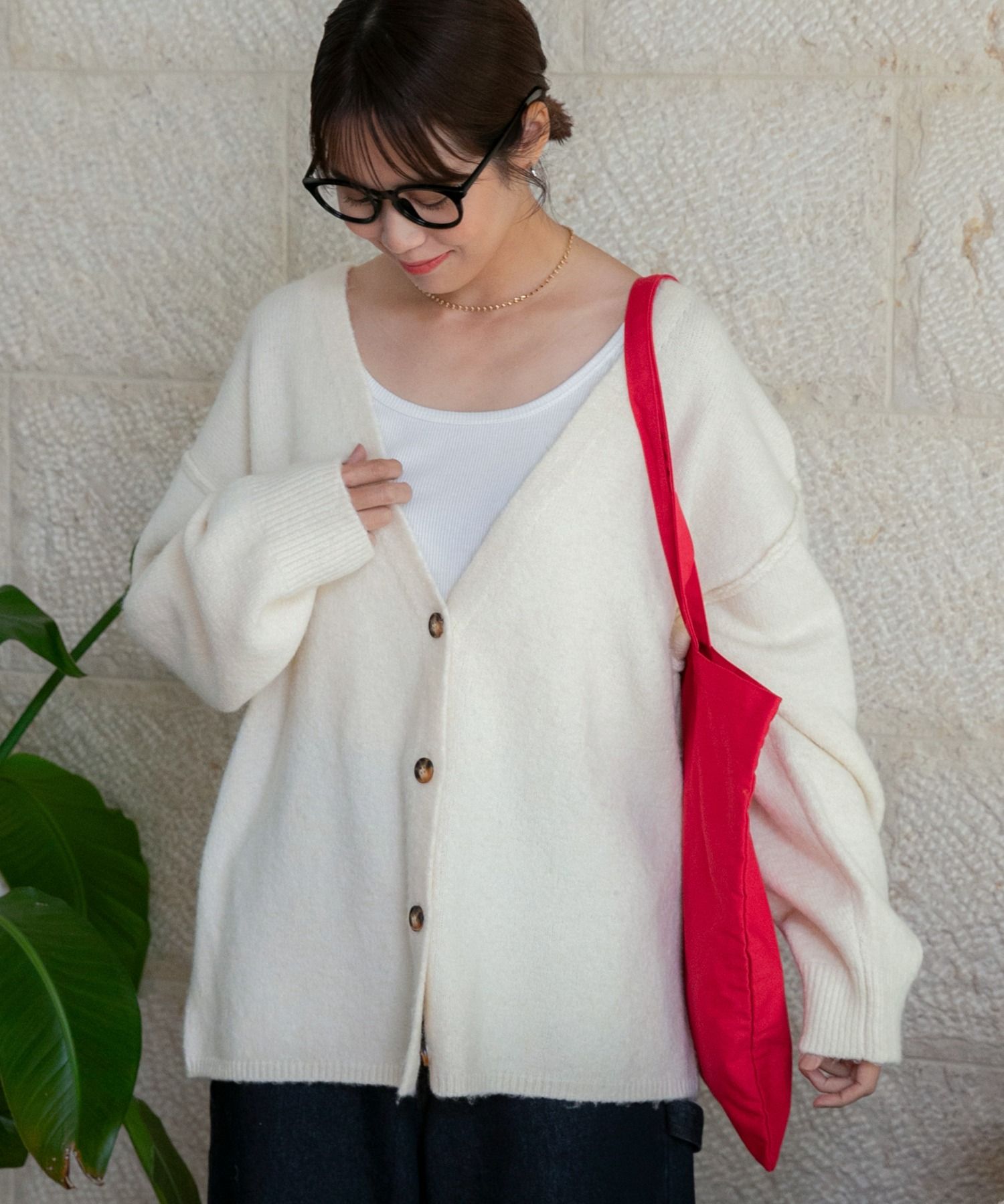 THE CRAFT CREW PRODUCTS  防靜電V領針織開衫