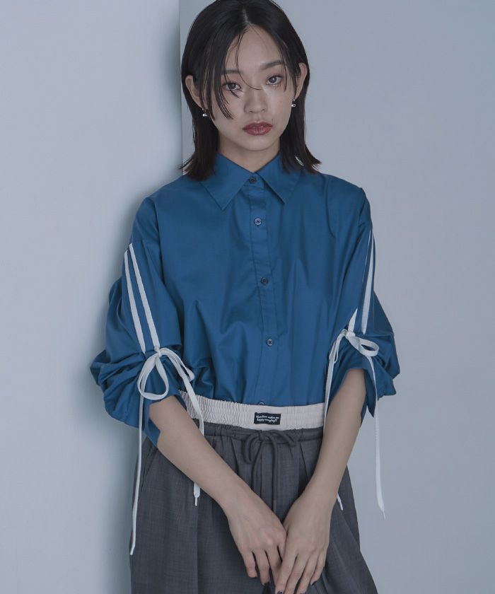 miette 雙向緞帶袖襯衫