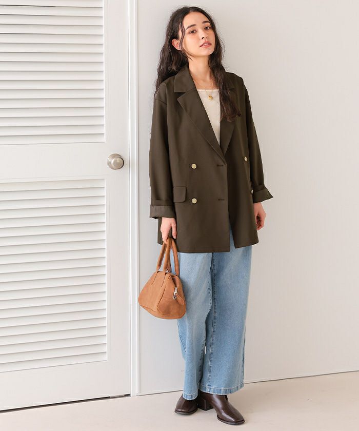 titivate 雙排扣修身西裝外套