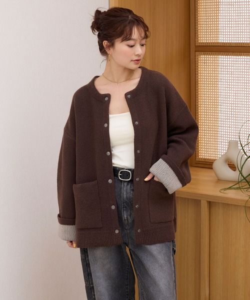 THE CRAFT CREW PRODUCTS 按扣針織開襟衫