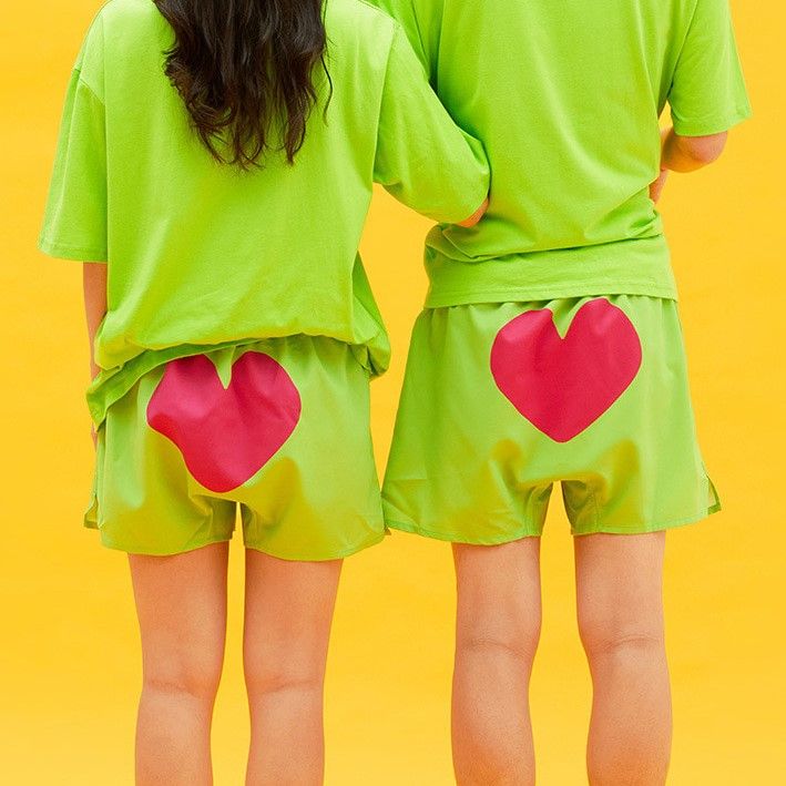 Spao 蠟筆小新 蜜琪席林 愛心 上衣 短褲 情侶裝 居家服【預購】