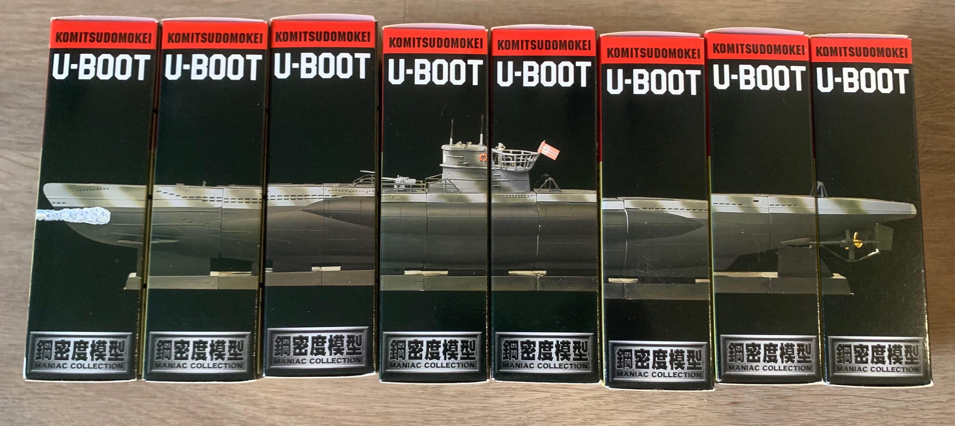 絕版鋼密度連斬 1/144 U艇1艘 ，  1艘 ＝8盒