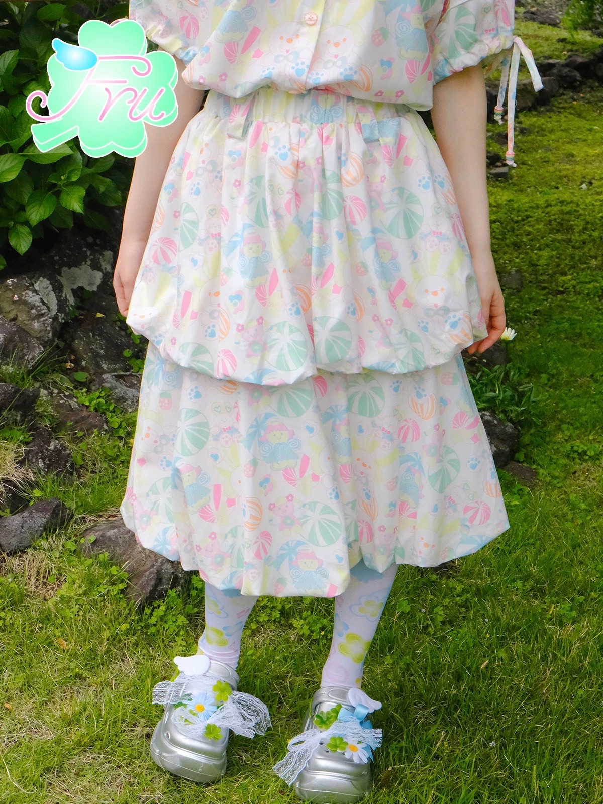 candy angle 彩糖花苞A字裙