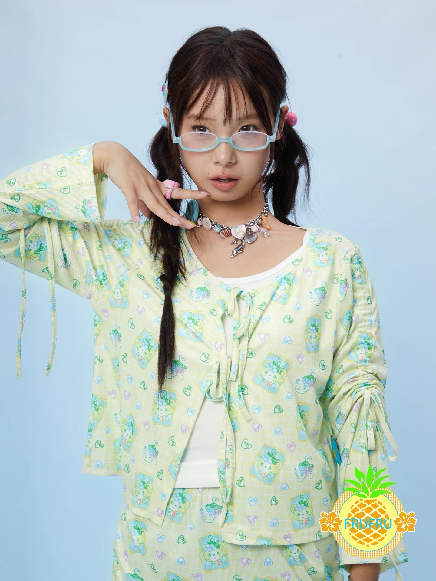 Hawaii dream 可愛印花休閒百搭防曬上衣