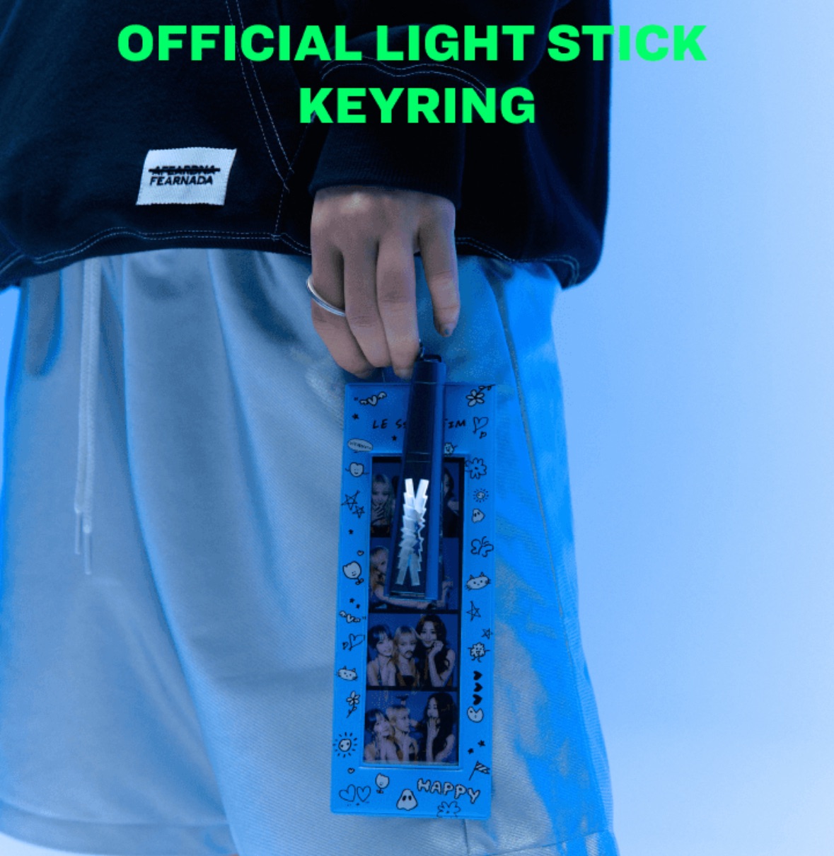 LE SSERAFIM-Official Light Stick Keyring