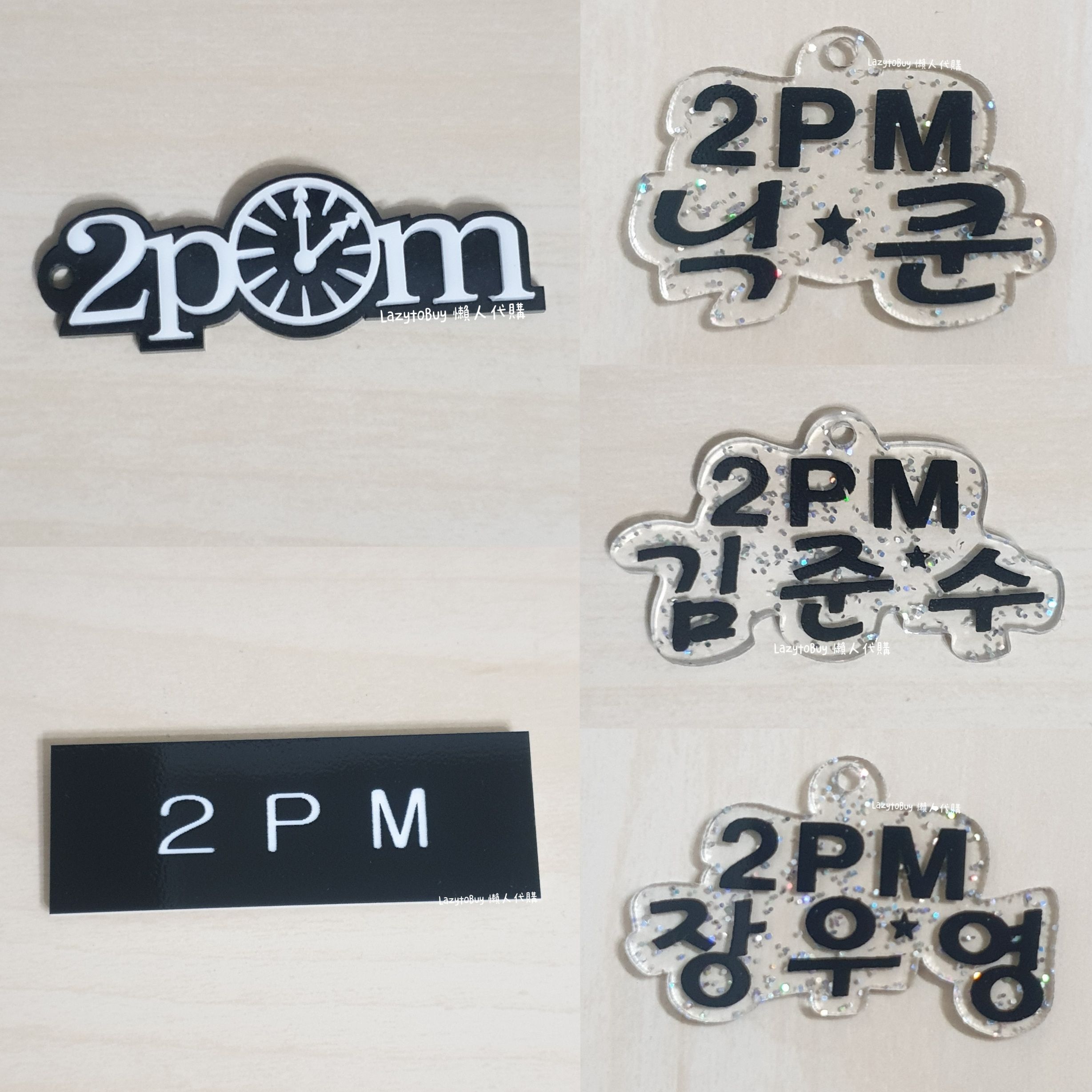 【全新】2PM非官方周邊 NickKhun 金峻秀 Jun.K 祐榮 吊飾 名牌 別針