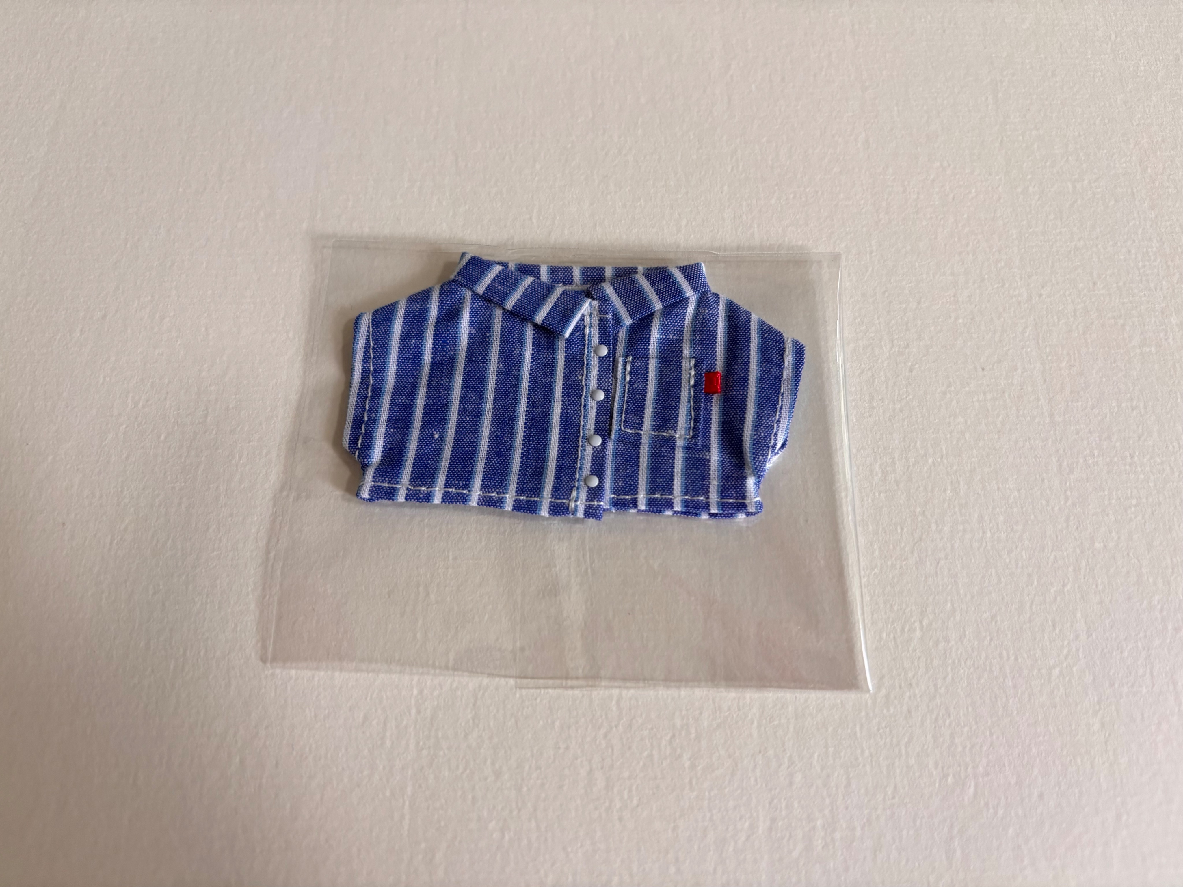 藍色格子襯衫（12公分）