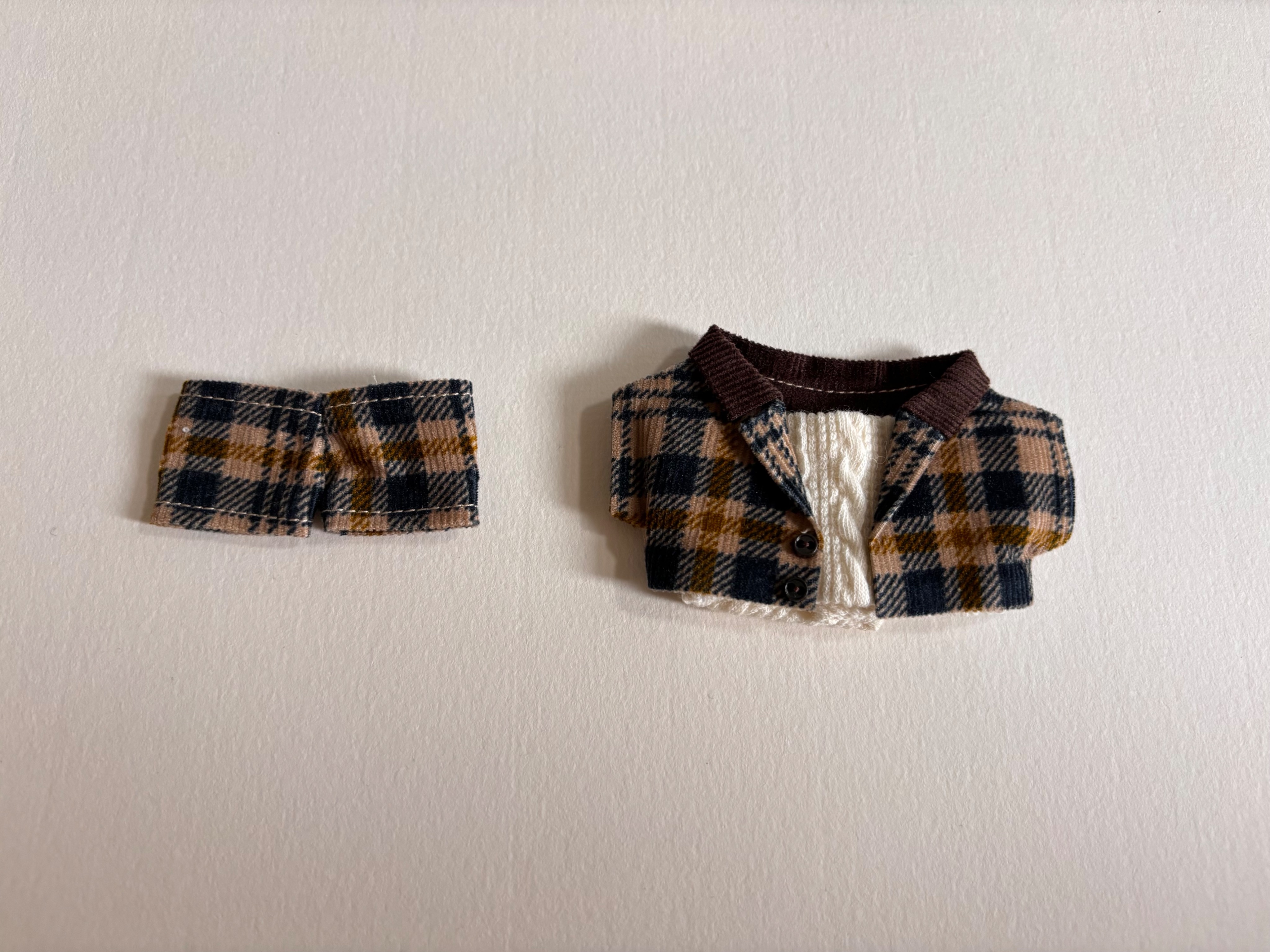 格子外套套組（10-12公分）