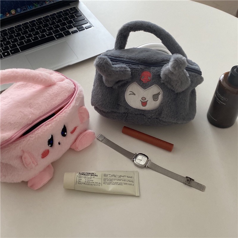 庫洛米 卡比 收納包 化妝包 毛絨包