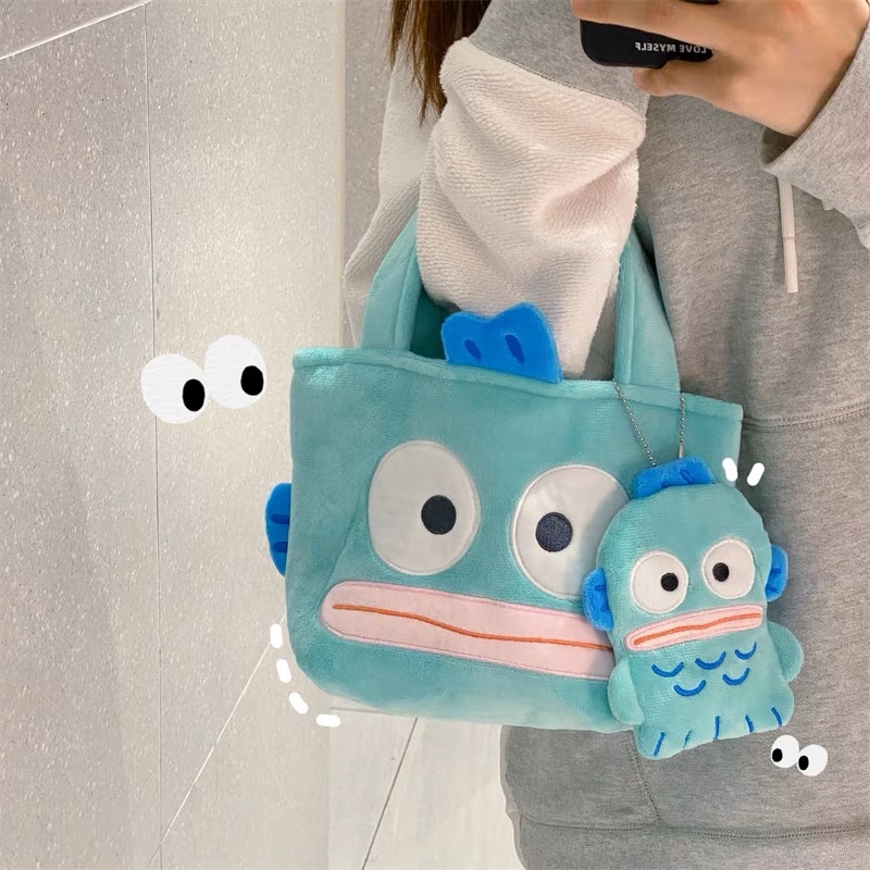 醜萌人魚 手提包 零錢包
