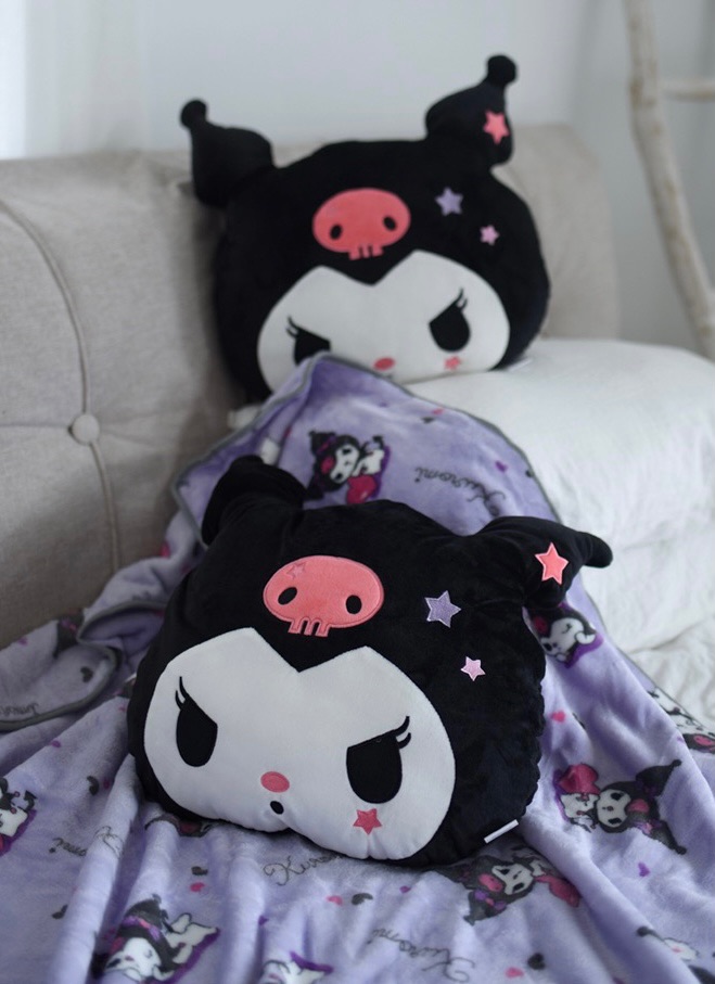 庫洛米抱枕毯 抱枕+毛毯 兩用抱枕