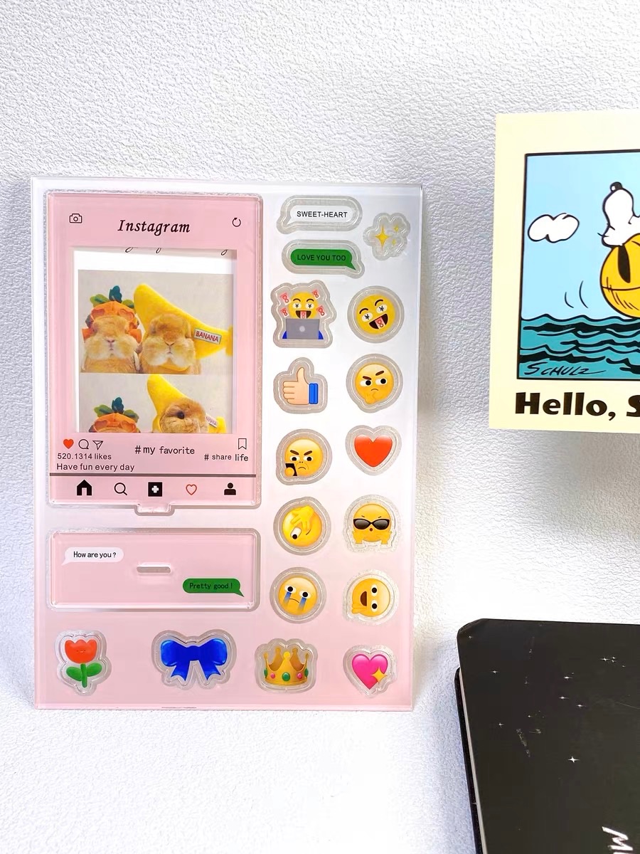 正版ig插卡立牌 雙層加厚搖搖樂相框