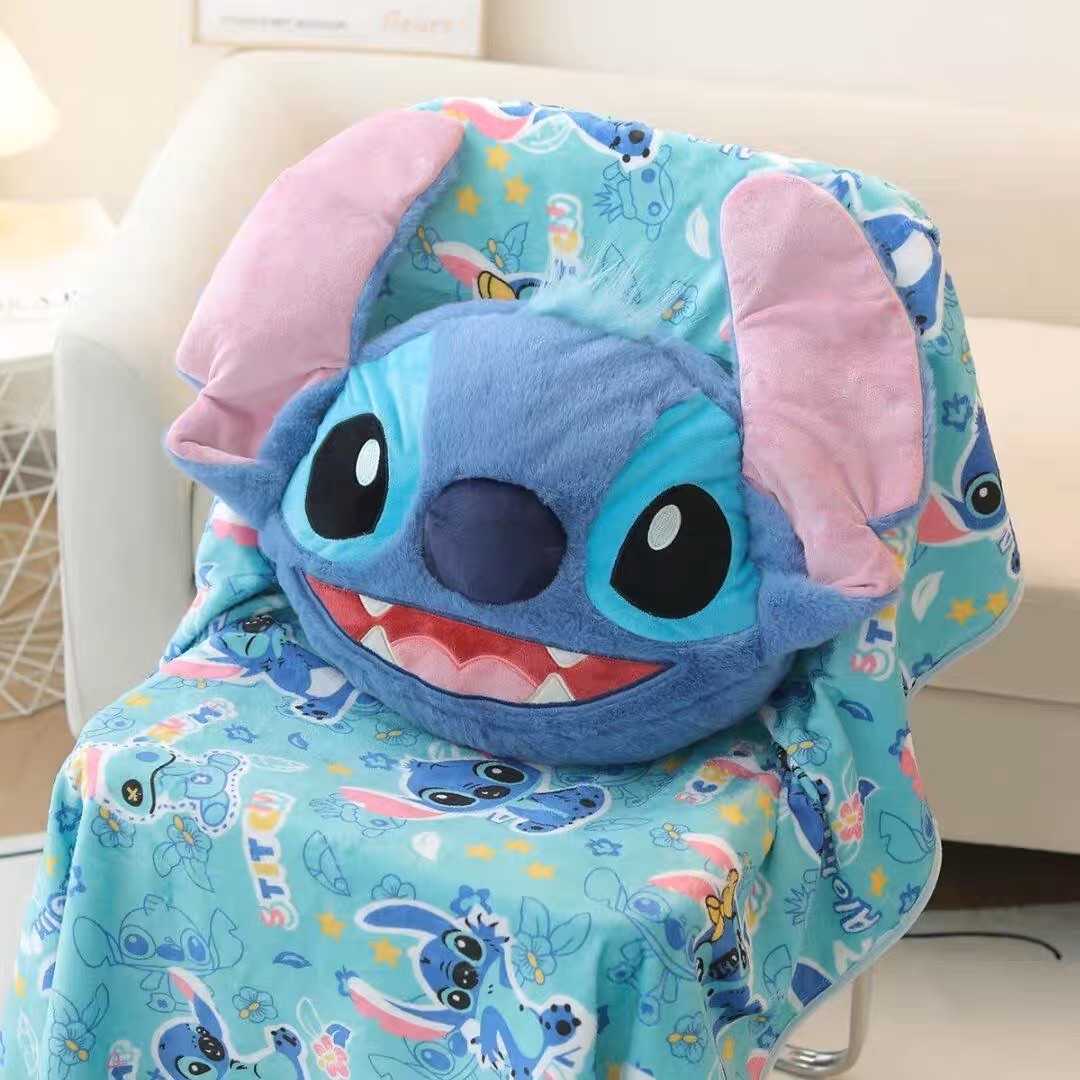 史迪奇抱枕+毯毯