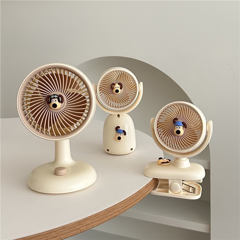 掌門狗奶油白可愛風扇🐶🐶